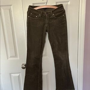 Vintage BeBe Brown Flared Velour Pants Sz 29